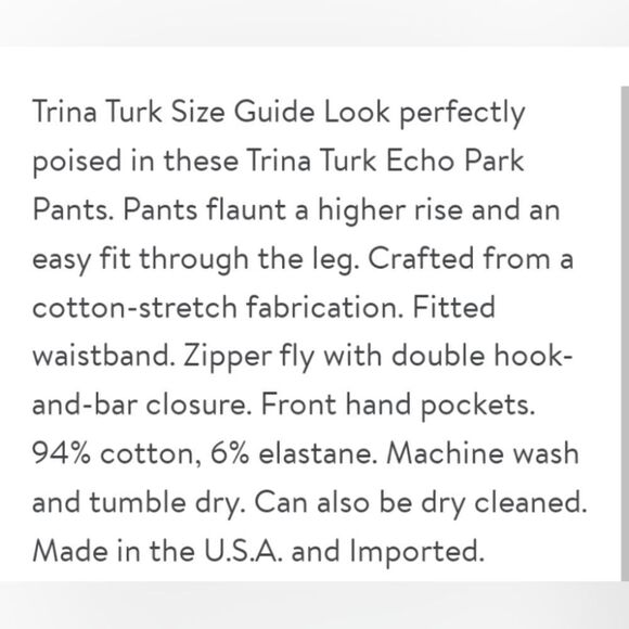 TrinaāTurkāEchoĀ Parkāblackāankleāpantsāsizeā2 - Picture 8 of 9